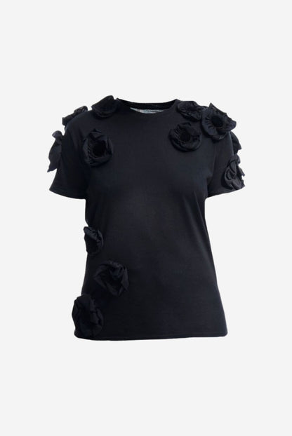 T-SHIRT WITH FLORAL DESIGN