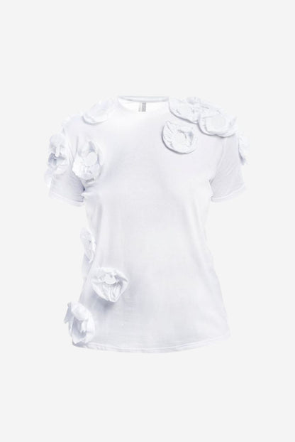 T-SHIRT WITH FLORAL DESIGN